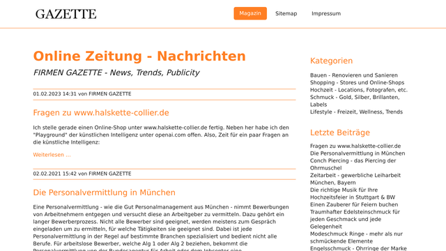 Ansicht von firmen-gazette.de